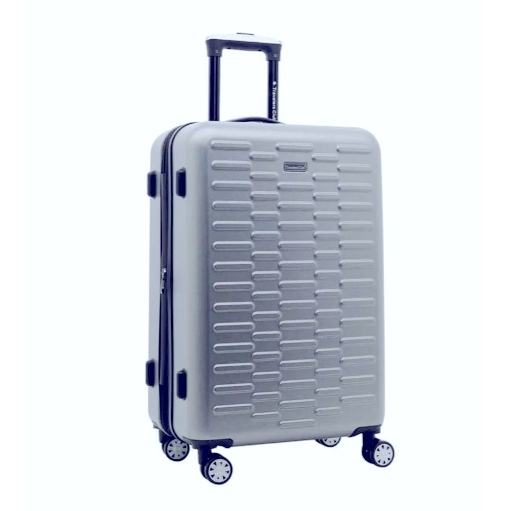 Travelers Club Shannon Spinner Expan. Luggage âSuitcase Silver Gray 28